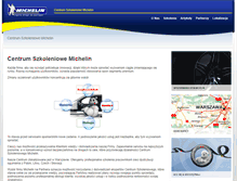 Tablet Screenshot of centrum-szkoleniowe.michelin.pl