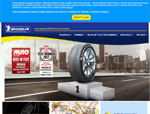 Tablet Screenshot of michelin.lt